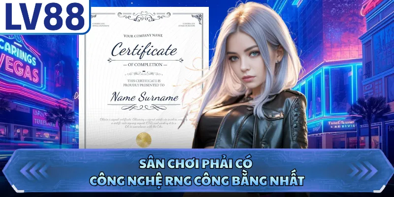 Giấy Phép Hoạt Động LV88 2 Sân chơi phải có công nghệ RNG công bằng nhất